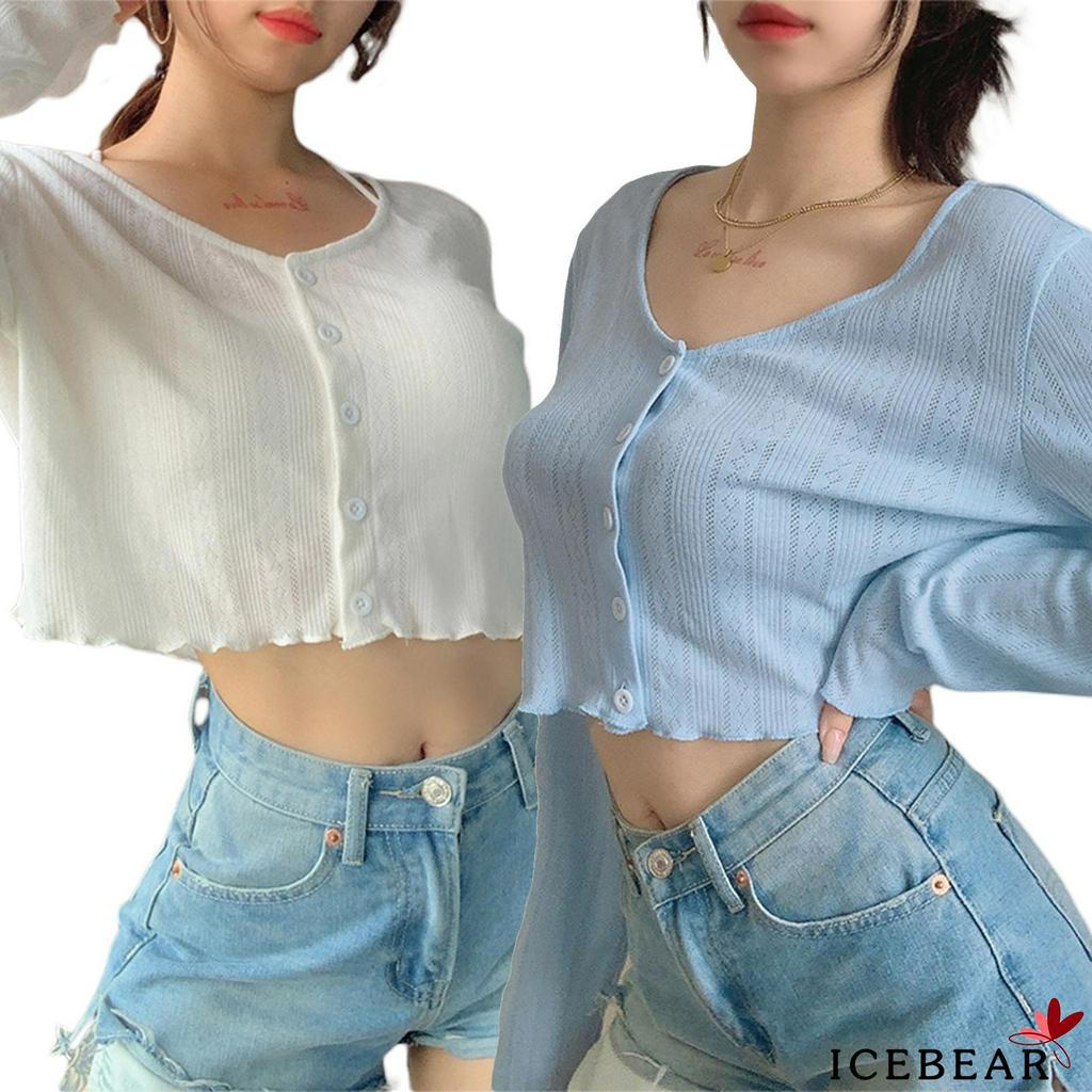 Áo Khoác Nữ Tay Dài Cổ Chữ V Thời Trang Quyến Rũ