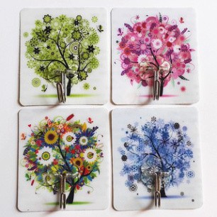 Móc dán tường siêu dính in hình 3D Độc Đáo