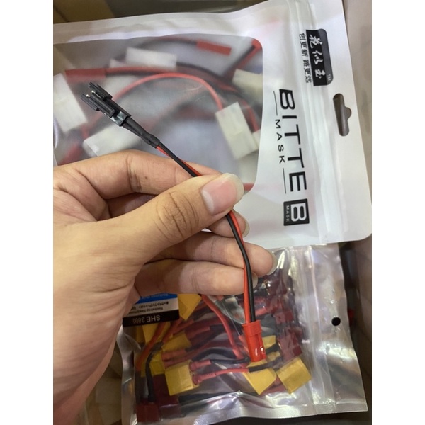 Giắc  chuyển đổi pin XT60 - chữ T, Esc XT60 - chữ T, SM - Jack T, Jst - chữ T đầu chuyển đổi cho xe, tàu, cano RC