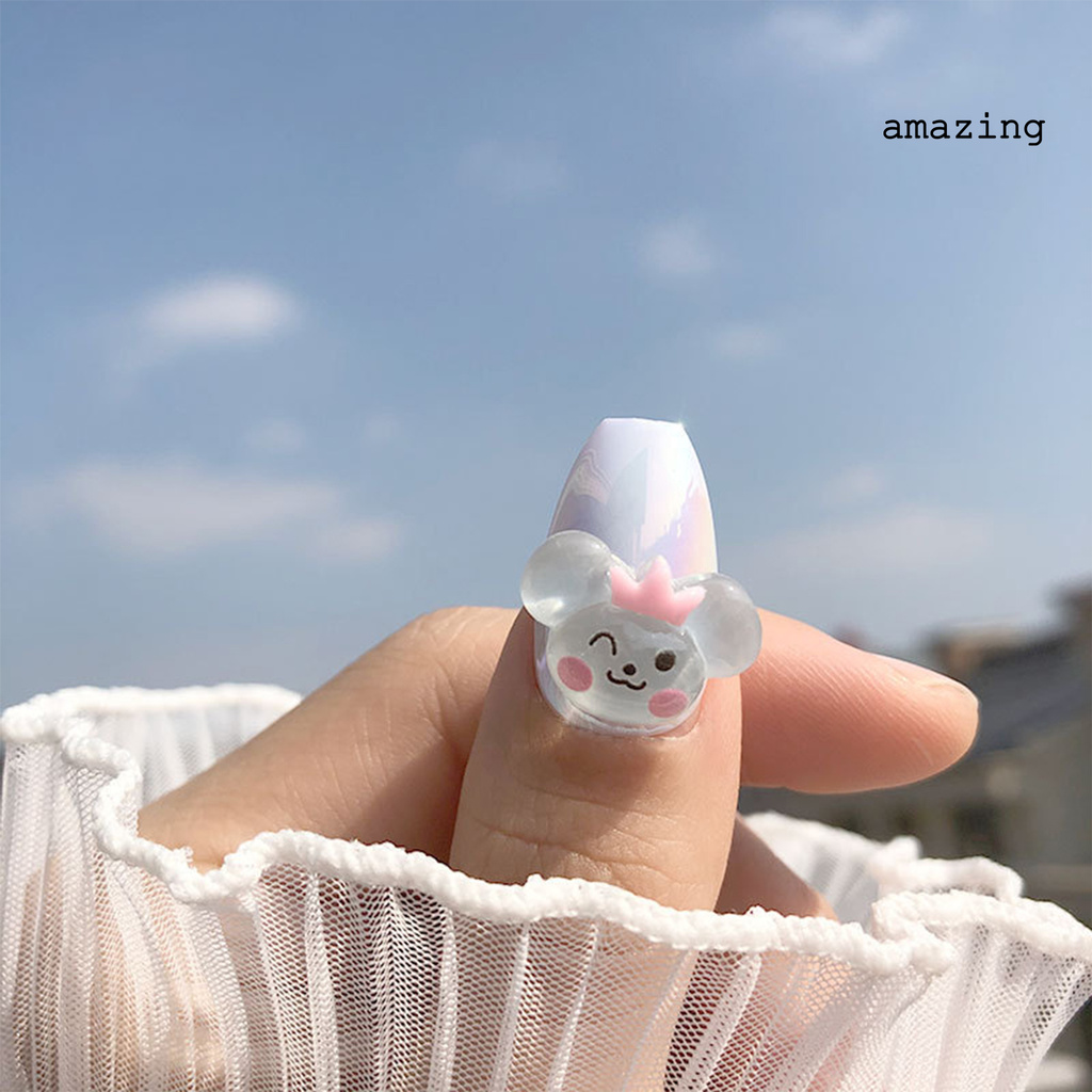 [Hàng mới về] Vật trang trí móng 3d bằng resin họa tiết hoạt hình dễ thương
