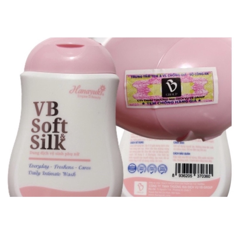 Dung dịch vệ sinh Hanayuki màu hồng VB Soft Silk - ddvs Hana phiên bản mới