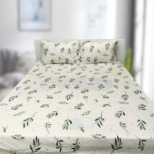 Bộ Chăn Ga Giường Accasa 03-05 Món Cotton Poly Flowers TEA LOVE 550 Sợi Chống Phai Nhăn Xù Lông Malaysia Chính Hãng