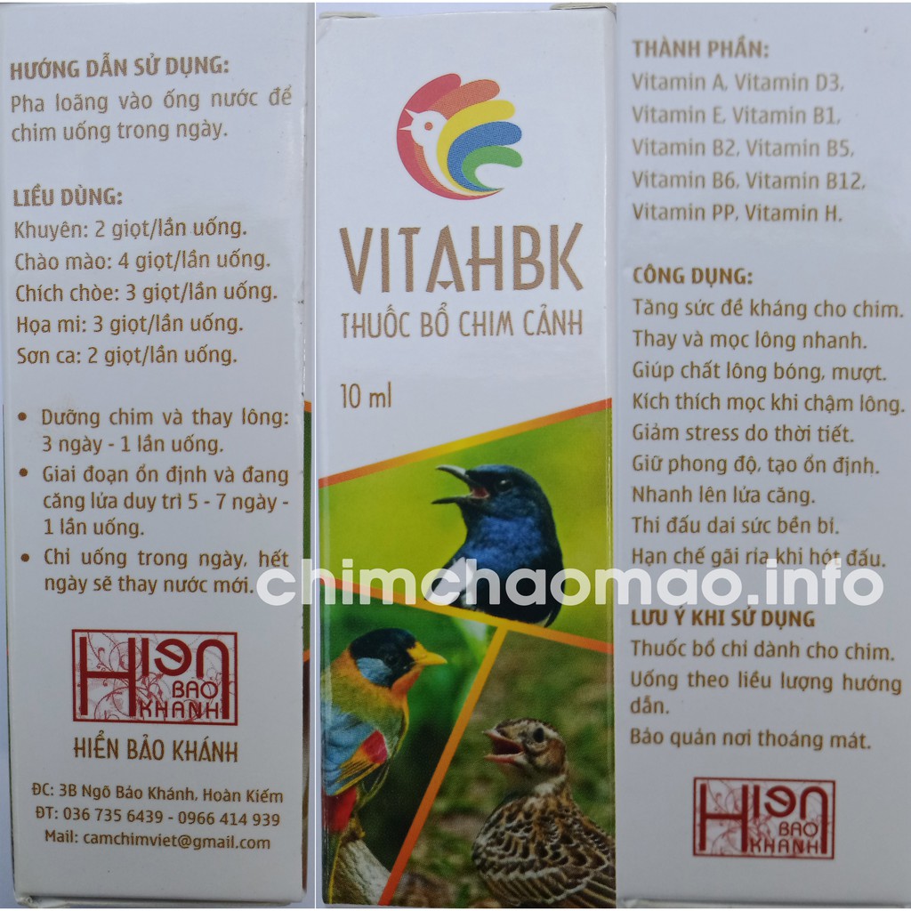 VITAHBK  - Vitamin Chào mào Hiển Bảo Khánh