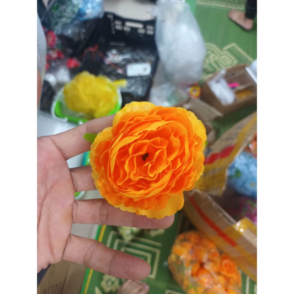 trang trí bánh [FREESHIP❤️] hoa lụa mẫu đơn