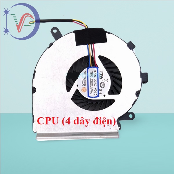 Fan quạt tản nhiệt cpu laptop Msi GE62 GE72 PE60 PE70 GL62 GL72 MS-16JB MS-16J9 N366 N402 N374