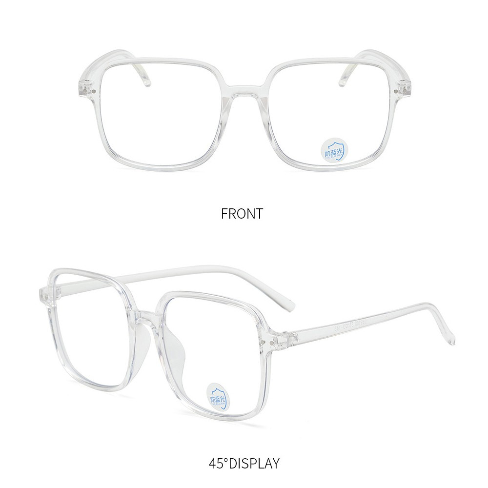 Mắt Kính Gọng Vuông Trong Suốt Độ Phân Giải Cao Hd1.0~-4.0 Nhiều Màu Sắc Chọn Lựa