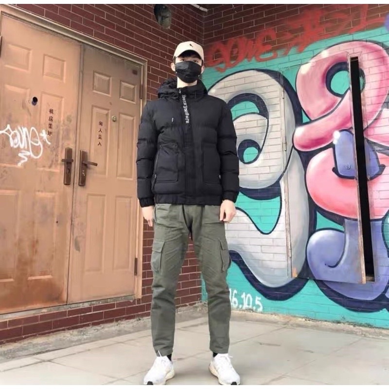 Có sẵn_Áo phao nam Quảng Châu có mũ và không mũ- Có quà tặng kèm