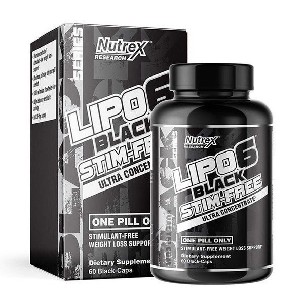 Lipo 6 | Nutrex Lipo-6 Black Stim Free | Giảm Cân Đốt Mỡ Cao Cấp 60 Viên - Chính Hãng - Muscle Fitness