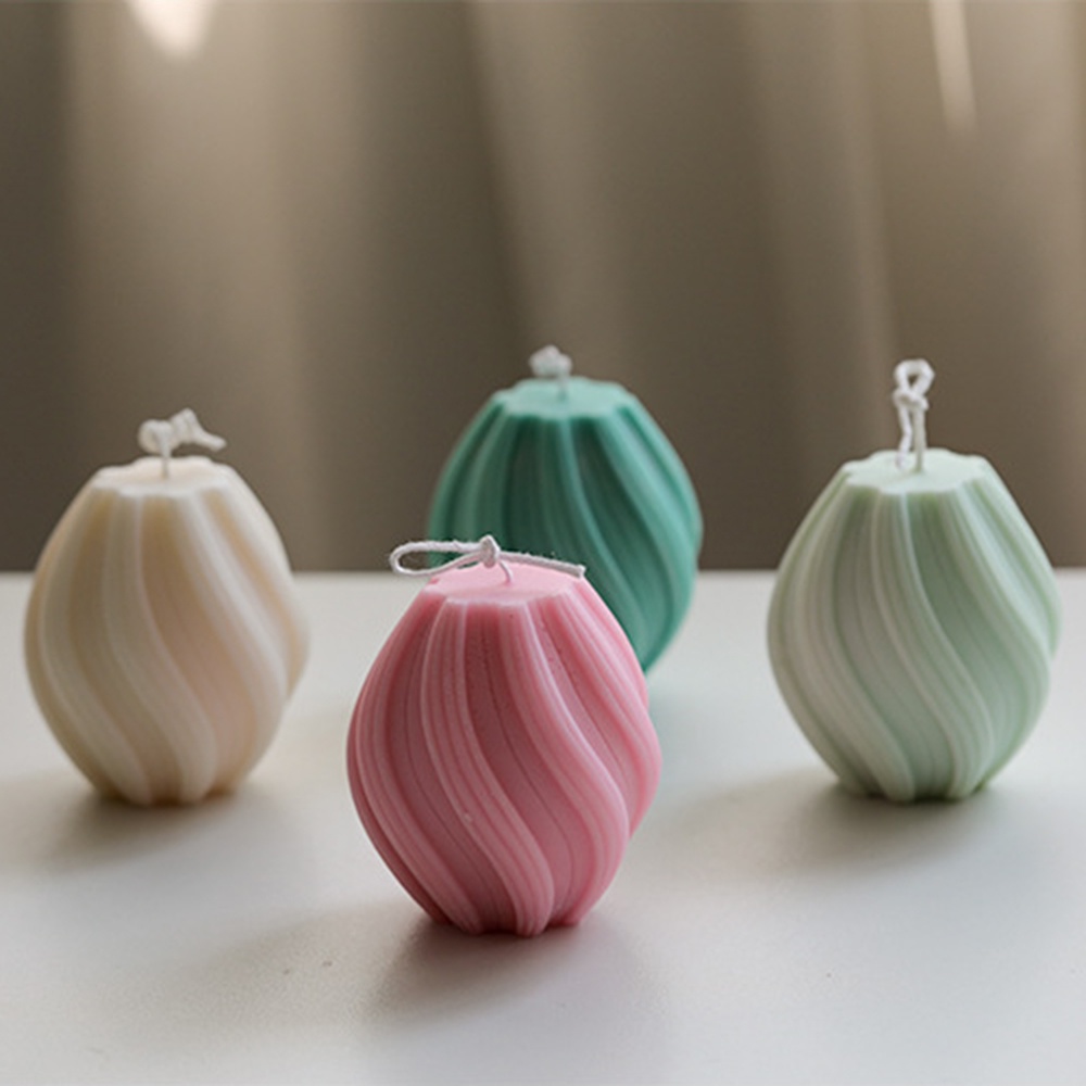 Khuôn Silicone Tạo Hình Làm Nến Thơm Hình Hành Tinh Xoắn Ốc 3D DIY