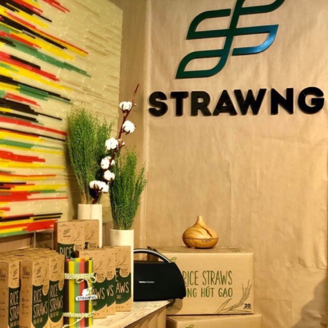 STRAWNG -ỐNG HÚT BỘT GẠO 100% TỪ THIÊN NHIÊN PHI 6MM