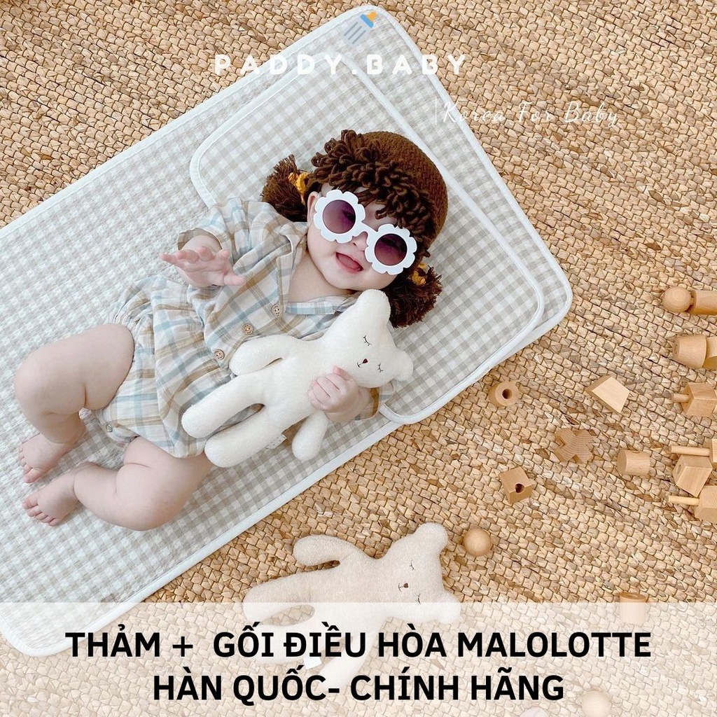 THẢM,GỐI ĐIỀU HÒA CHO BÉ MALOLOTTE HÀN QUỐC COOL AIR PILLOW - MADE IN KOREA