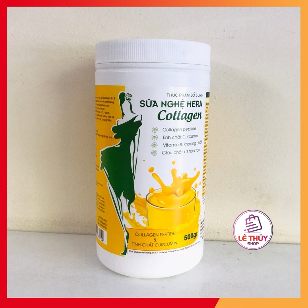 Sữa nghệ HERA COLLAGEN 500GRAM Hỗ Trợ Làm Đẹp Da- Tốt Cho Bao Tử | BigBuy360 - bigbuy360.vn