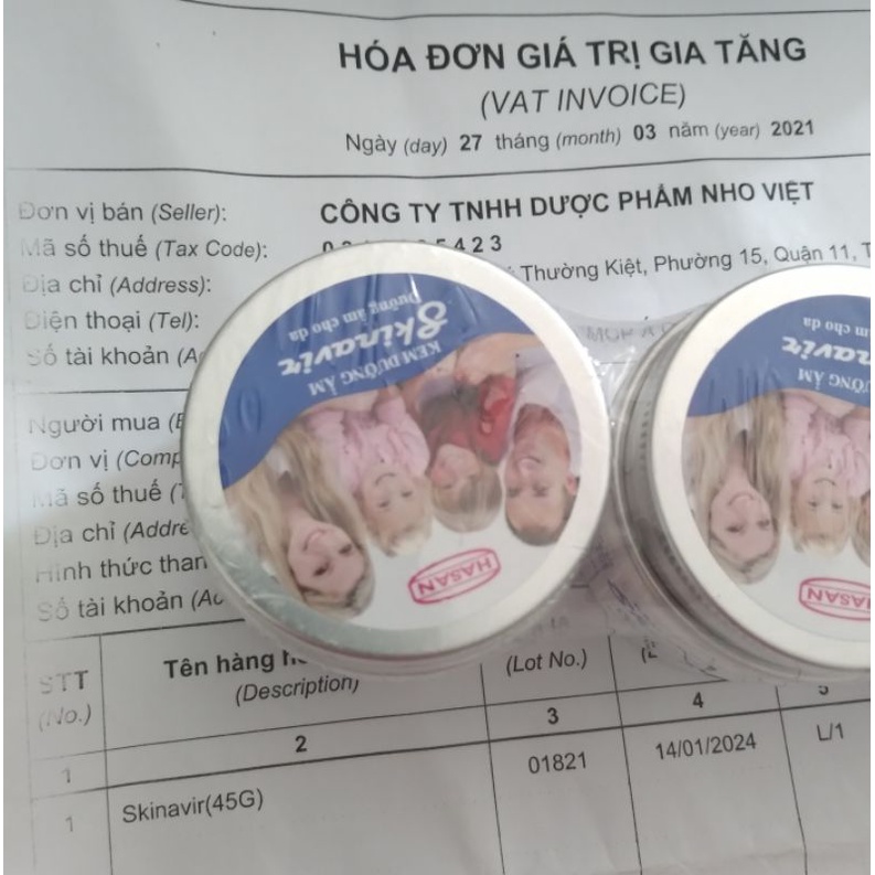 ✅ KEM DƯỠNG DA SKINAVIR 45G