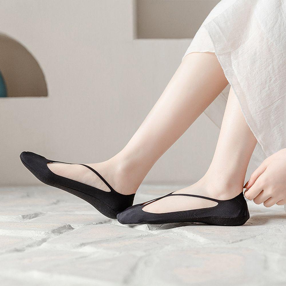Tất Tàng Hình Thoáng Khí Chống Trượt Thời Trang Cho Nữ|Vớ Lụa Silicone Mỏng Chống Trượt
