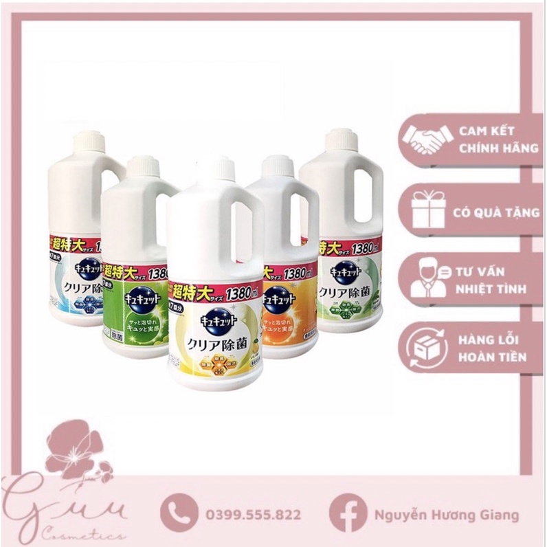 Nước rửa bát Kao 1380ml Nhật Bản