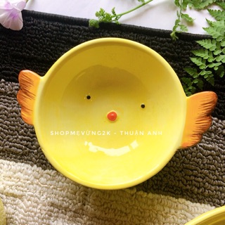 Bát sứ hình Gà cho bé ăn dặm (bát lớn)