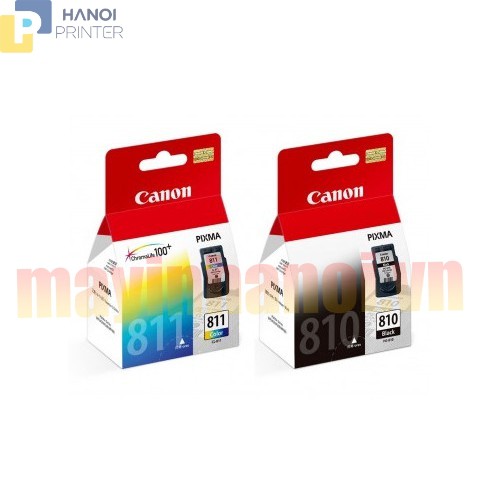 Mực in Canon CL 811 và PG 810 chính hãng dùng cho Canon iP2770, iP2772, MP237, MP245, MP258, MP287
