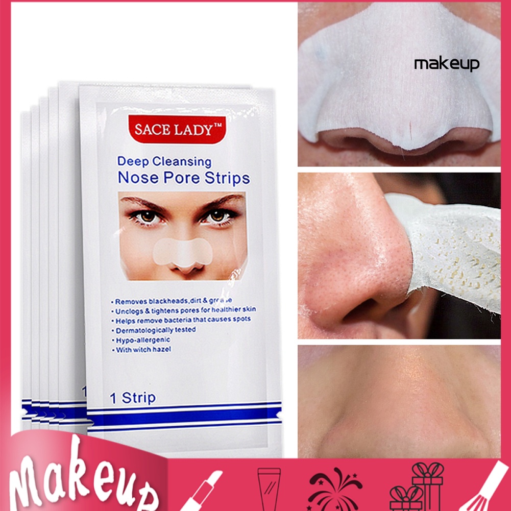 Set 1/5/10 mặt nạ lột mụn đầu đen vùng mũi làm sạch sâu Sace Lady