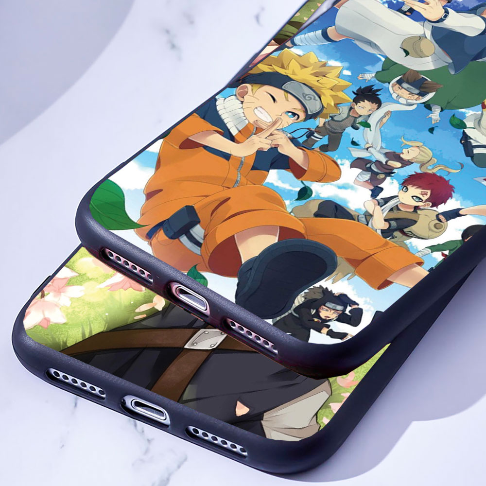 Ốp Lưng Silicone Mềm In Hình Naruto 3 Compatible for iPhone 6 / 6s / 7 / 8 Plus / X / Xr Naruto 3