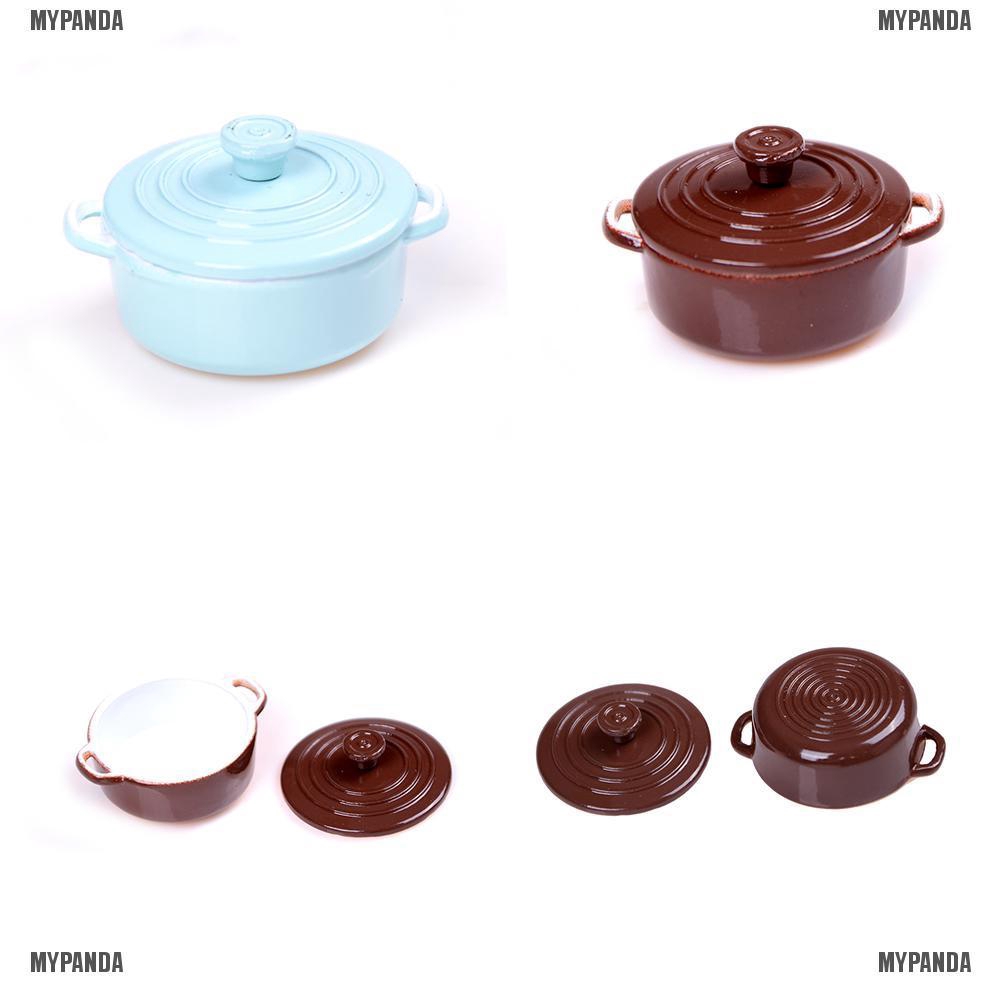 Nồi nấu trứng mini tỉ lệ 1: 12 trang trí cho nhà búp bê