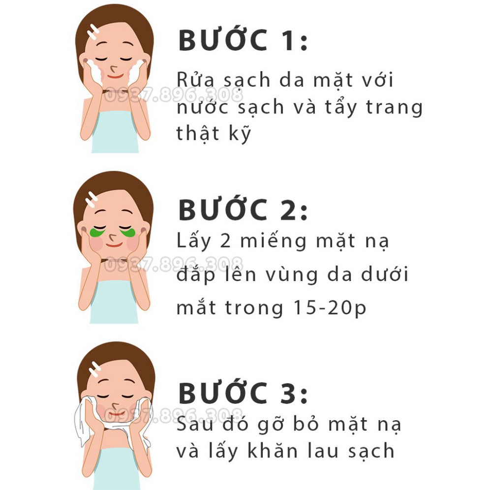Mặt nạ mắt ❤️𝑭𝒓𝒆𝒆𝒔𝒉𝒊𝒑❤️ Hộp 60 miếng nạ mắt tinh chất tảo biển xanh Bioaqua chính hãng nội địa trung | BigBuy360 - bigbuy360.vn