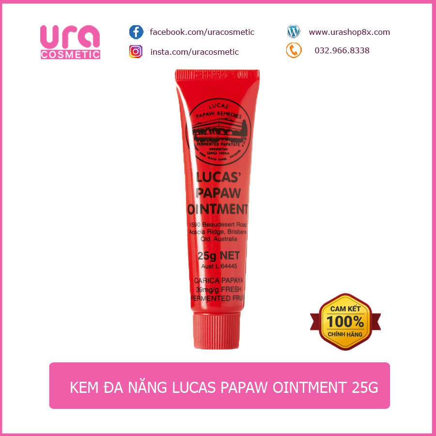 Kem dưỡng Đa Năng Lucas Papaw Ointment tuýp 25g
