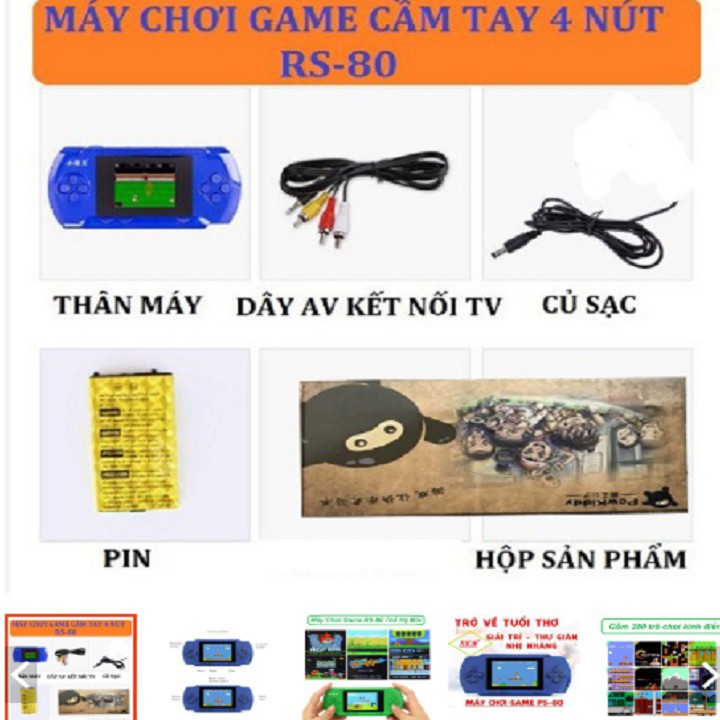 Máy Chơi Game RS-80 280 Trò Chơi Kinh Điển Và Mới Nhất 2019