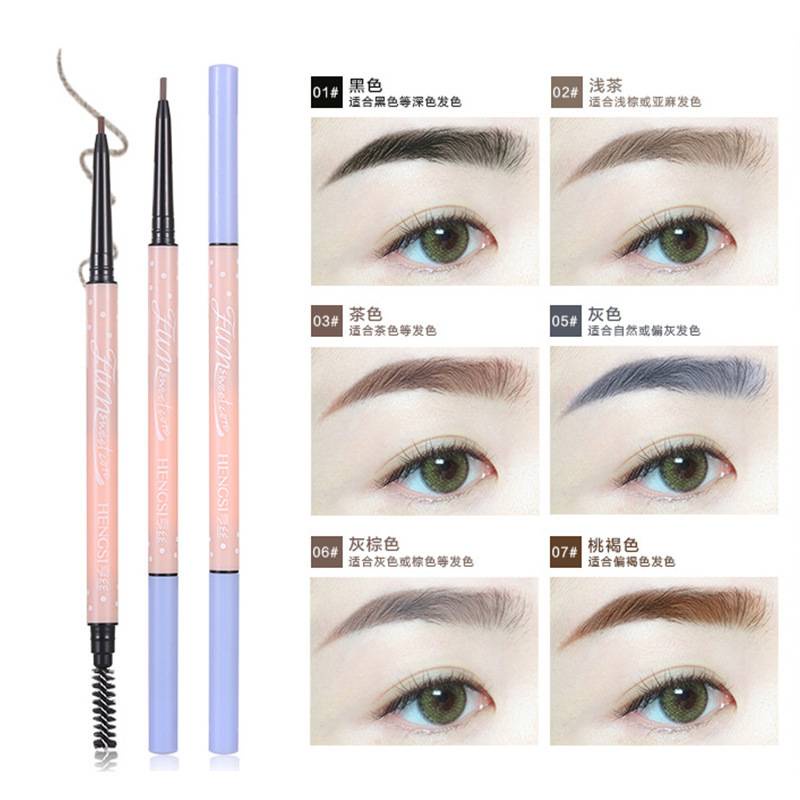 [Hàng mới về] Bút Chì Kẻ Lông Mày Hai Đầu Xoay Tự Động Kháng Nước Lõi Nhỏ 1.5mm