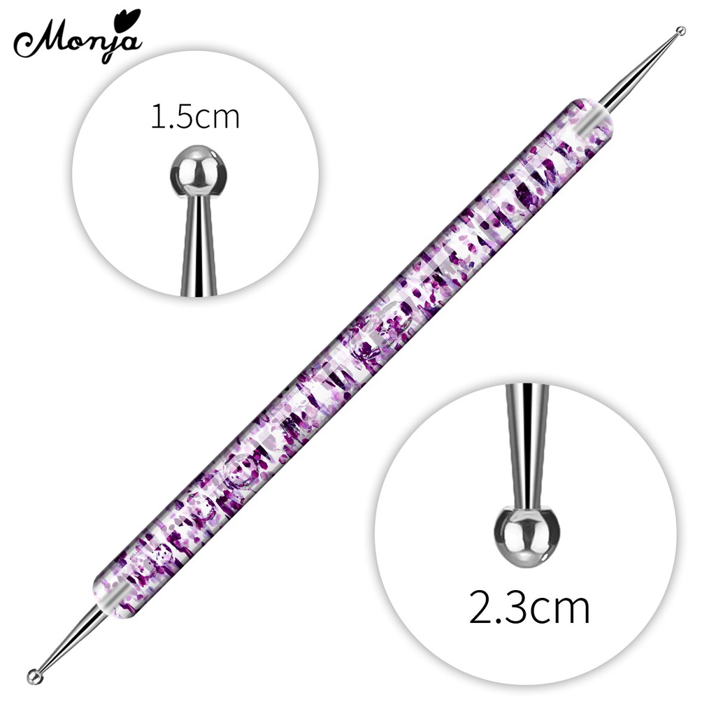 Set 5 bút trang trí móng tay Monja phong cách nghệ thuật