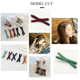 Kẹp tóc nơ chữ X loại to nhiều màu