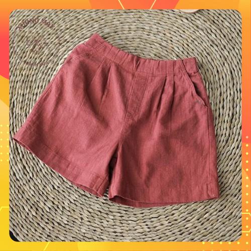 Quần đùi nữ hè, quần sooc đũi bigsize từ 40 - 75kg dáng trẻ trung QS006