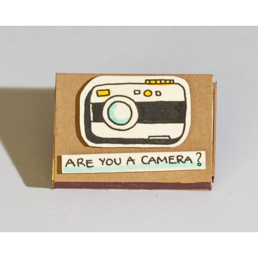 Thiệp Tình Bạn Hộp Diêm Are You A Camera?