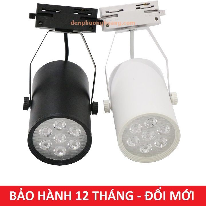 Đèn rọi ray 7w SMD mắt trâu các loại vỏ trắng vỏ đen ánh sáng trắng ánh sáng vàng