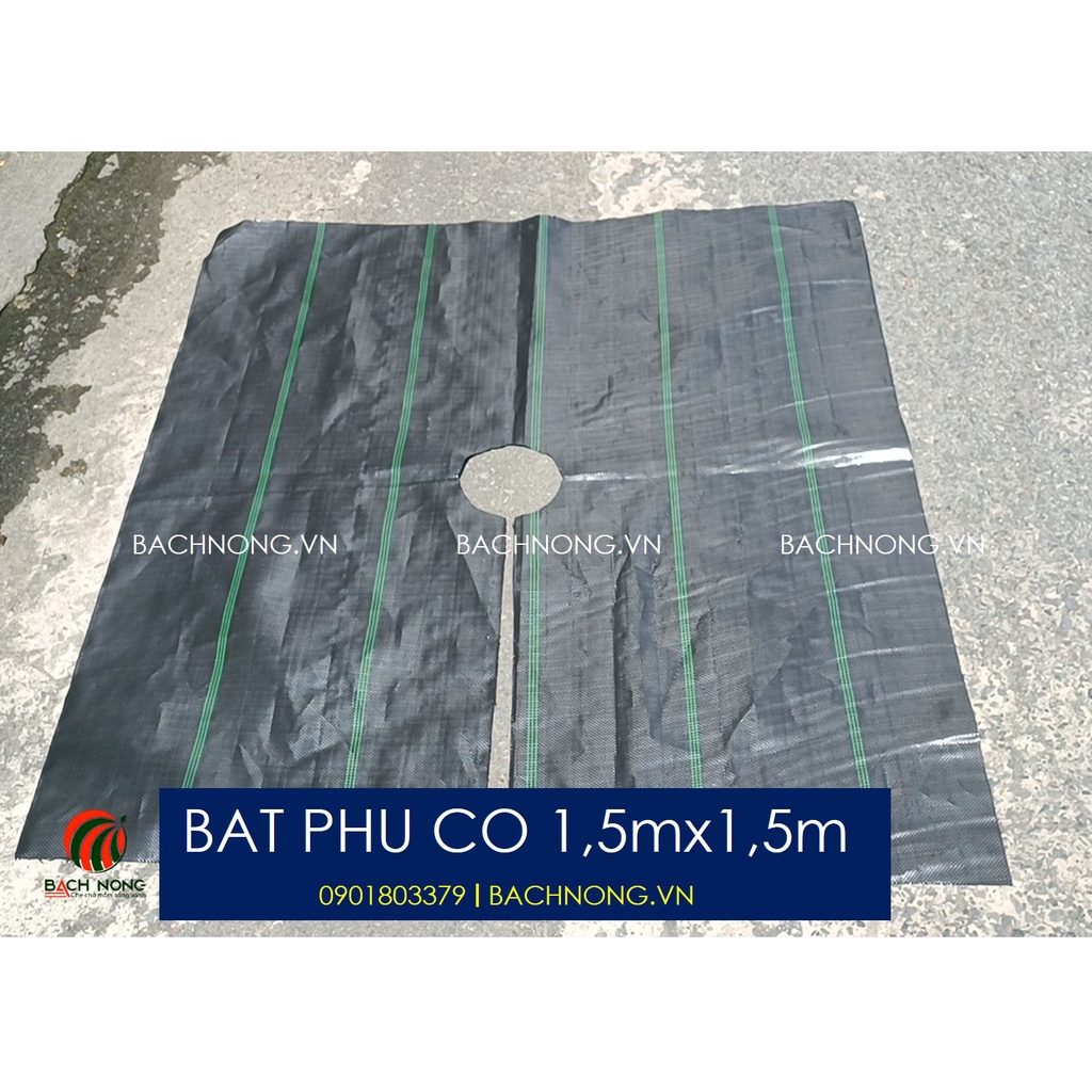 Tấm Bạt Phủ Gốc Chống Cỏ 1.2mx1.2m Loại tốt 120gr - Tặng kèm ghim