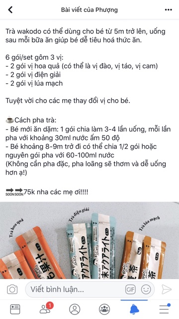 Trà Wakodo Cho Bé (có mix vị)