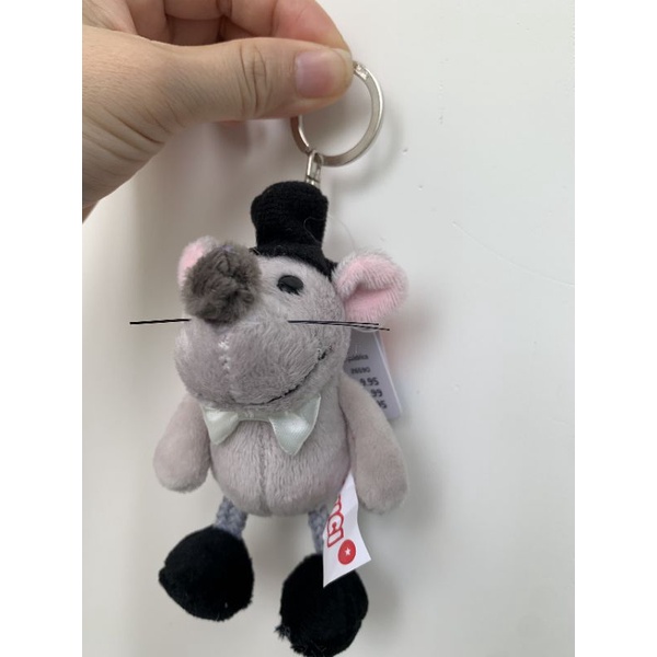 Móc Khóa Gấu Bông Mini - Đám Cưới Chuột Đeo Cặp, Treo Balo Thương hiệu NICI Quà Sinh Nhật Cho Nữ 10cm MIRA-GB28003