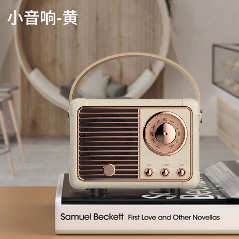 Loa mini Bluetooth phong cách vintage - may.decor -