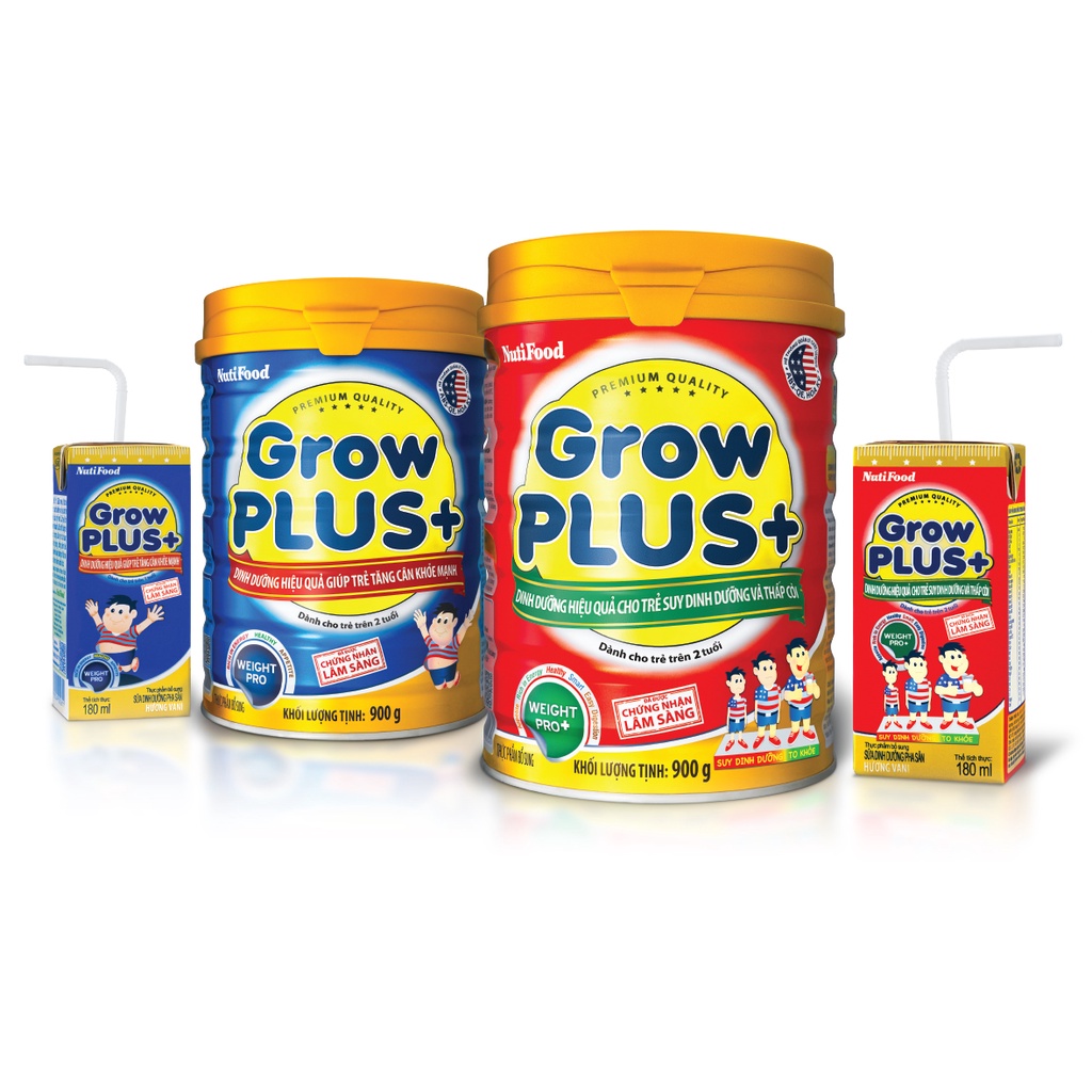 SỮA BỘT NUTI GROW PLUS+ ĐỎ, XANH