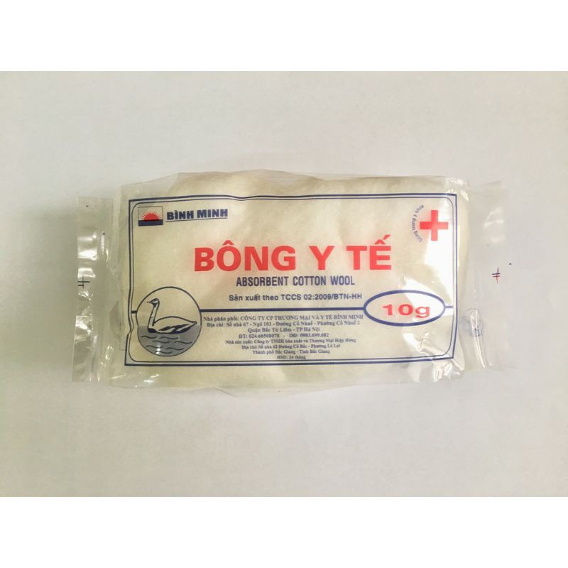 bông y tế bình minh 10gam