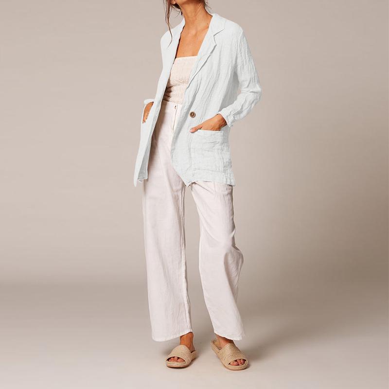 Áo khoác Blazer tay dài thời trang mùa hè cho phái nữ
