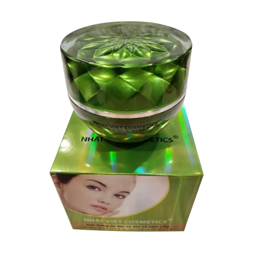 Kem dưỡng da mặt se khít lỗ chân lông trà xanh tinh chất serum nhật việt cosmetics 15g