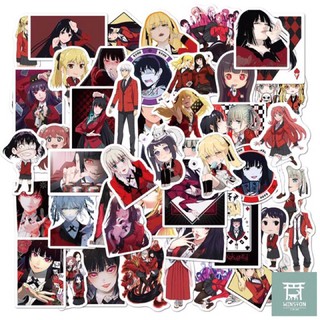 WINSTON STORE | 50 miếng dán chống nước cán lụa anime Học Viện Đen Đỏ Kakegurui | Order