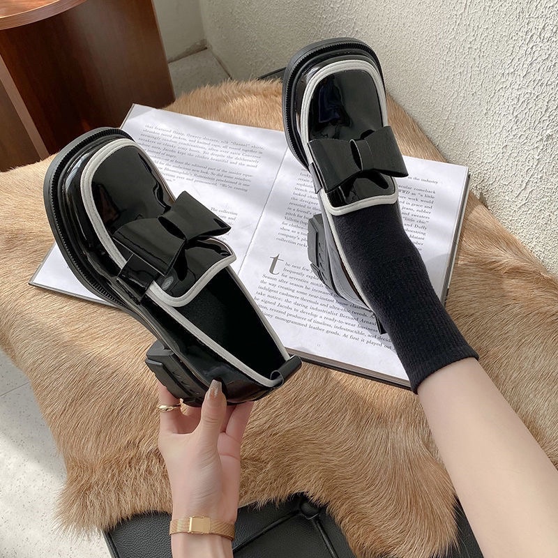 Giày lolita nữ đế cao 5p chất liệu mềm mại, giày búp bê nữ phong cách đáng yêu da mềm