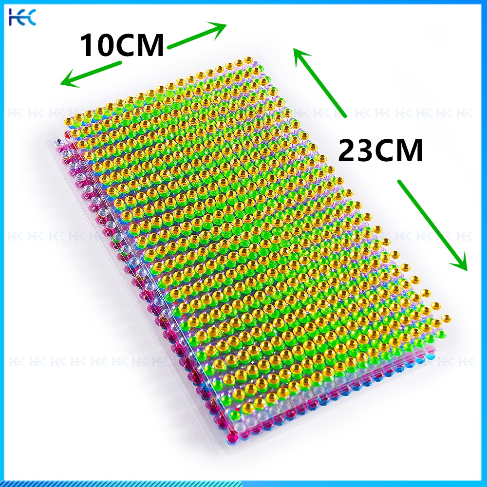 Miếng Dán Hai Mặt Đính Đá Pha Lê Kim Cương Giả 6MM/10*23CM