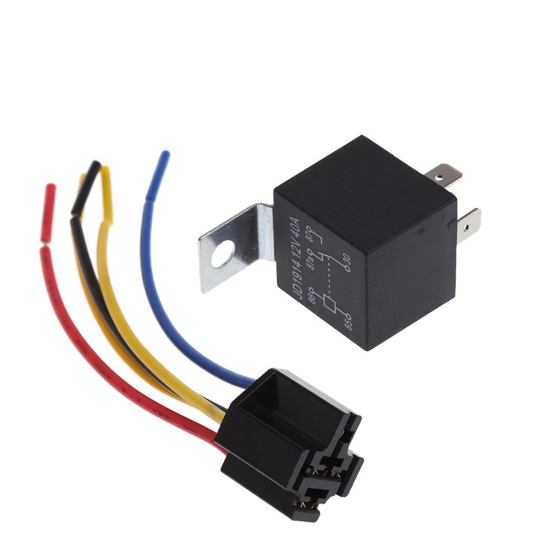 Rơle cầu chì chống nước DC 12V 40A 5Pin thường mở dành cho xe ô tô
