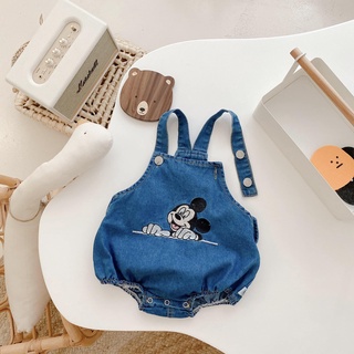 Body yếm bé trai - gái denim Mick e y  xanh than