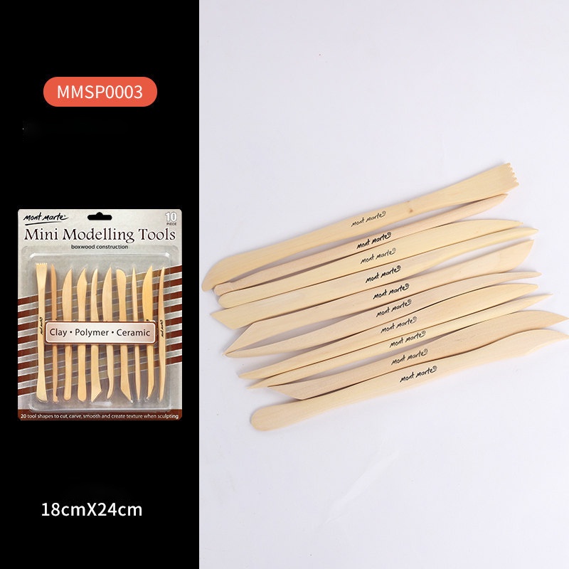 Dụng Cụ Tạo Hình Đất Sét 10 Món Mont Marte