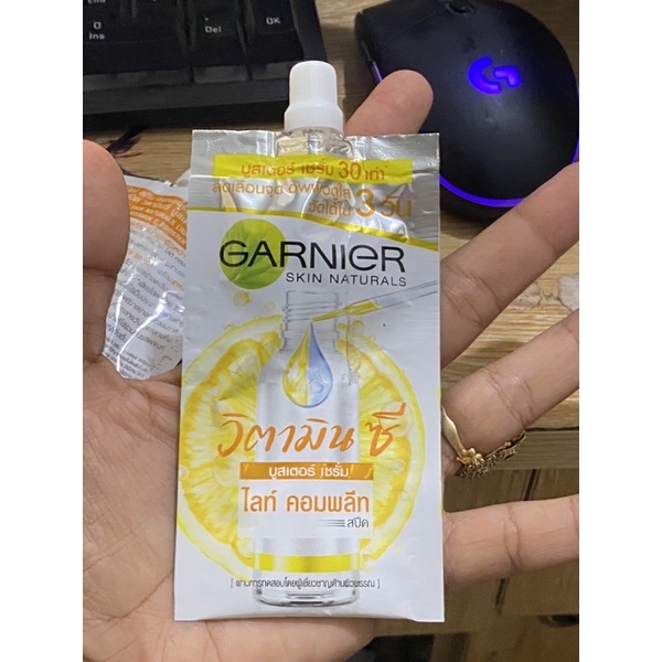 Tinh chất tăng cường sáng da mờ thâm Garnier 7ml