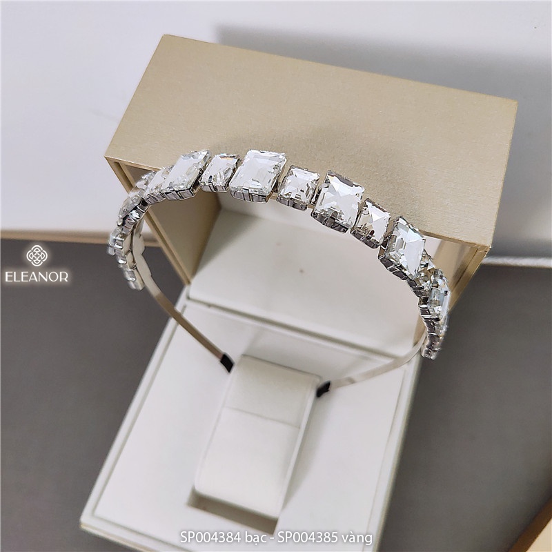 Băng đô cài tóc nữ Eleanor Accessories viền đính đá basic phụ kiện tóc 5021