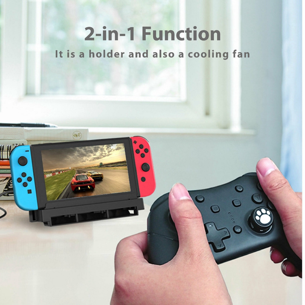 Đế Đứng Kèm 3 Quạt Làm Mát Cho Máy Chơi Game Nintendo Switch